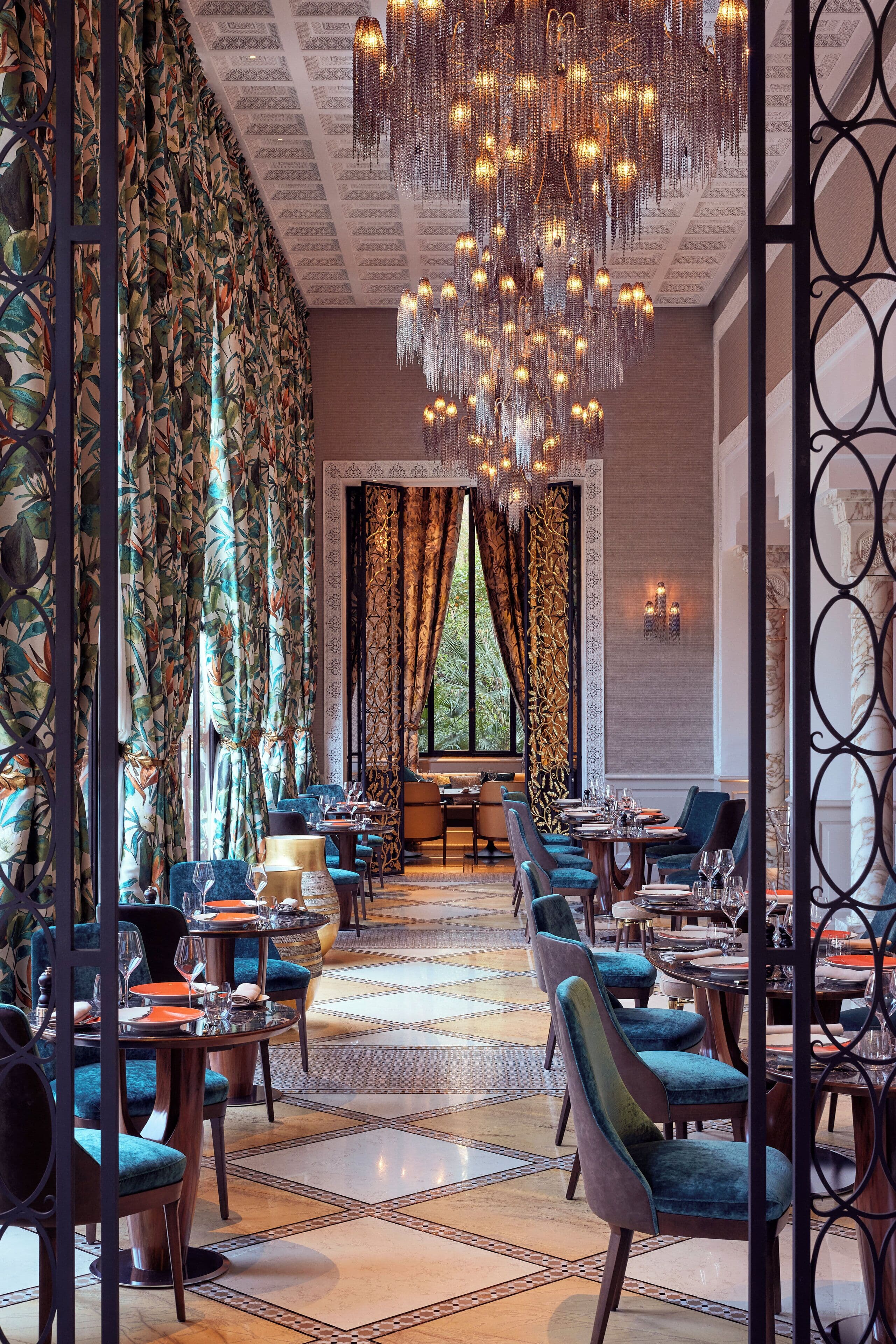 Royal Mansour pool og haveanlæg