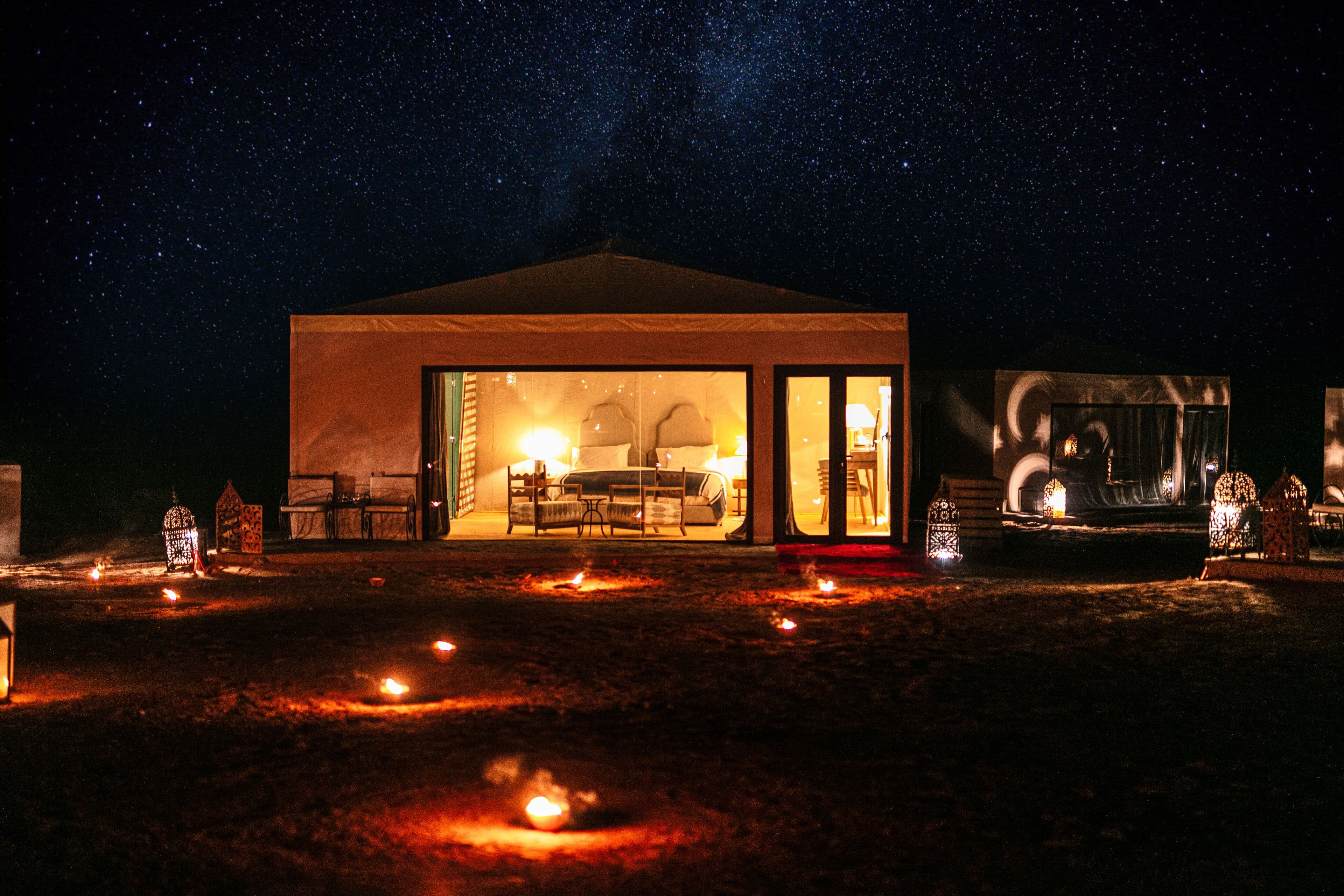 Merzouga Luxury Desert Camp — luksustelte i Sahara