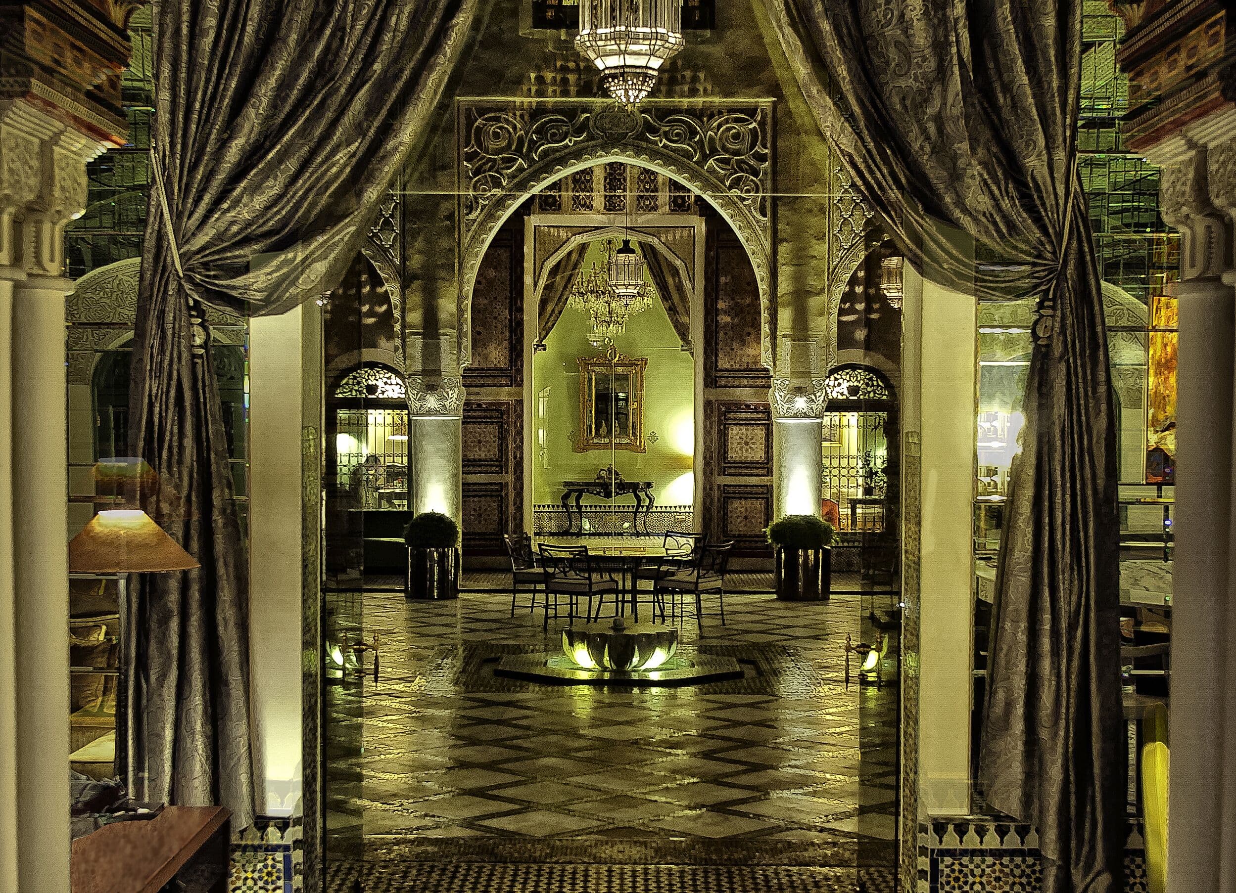 Palais Faraj tagterrasse med medinapanorama
