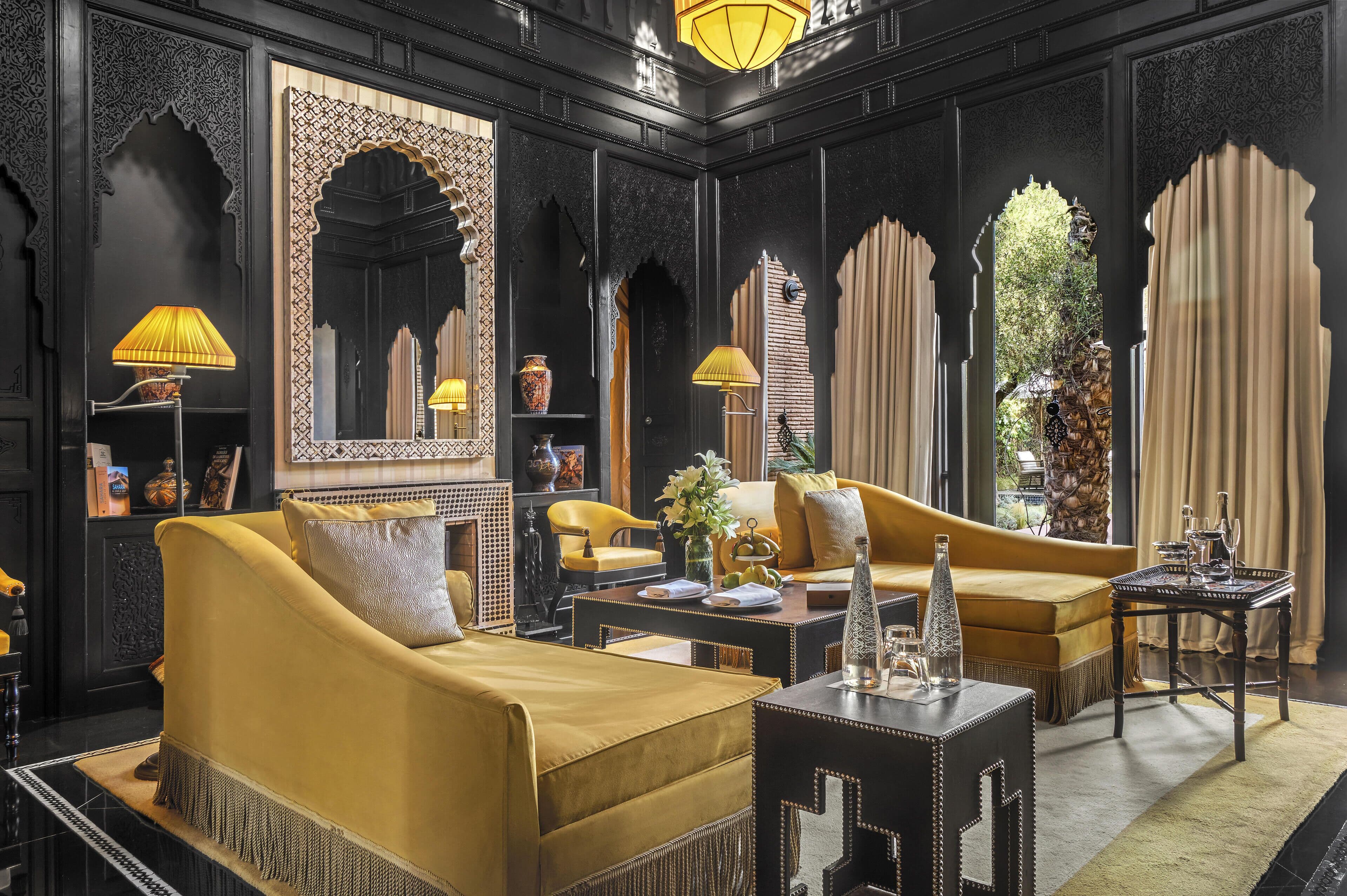 Selman Marrakech suite med art deco-indretning